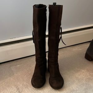 Steve Madden tall brown suede boots. Size 8.5